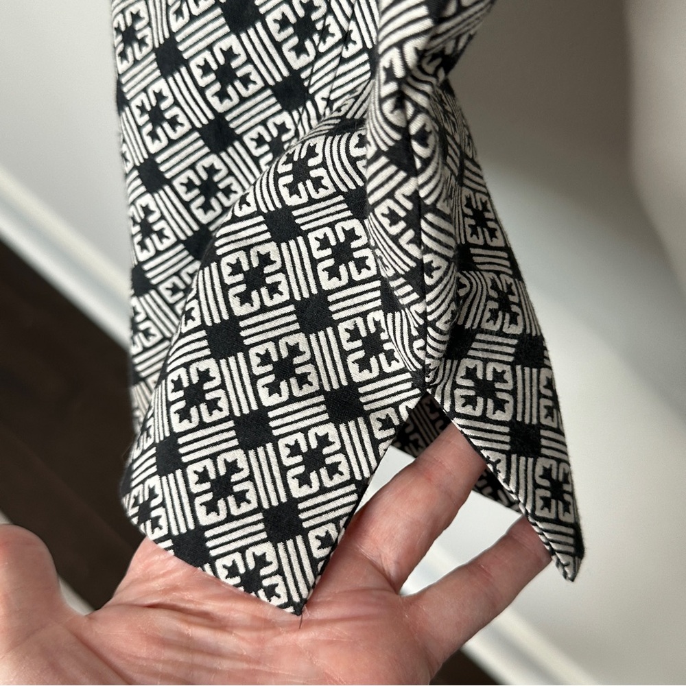 Tory Burch Heidi Jacquard Crop Pants Side Zip Workwear Office Business Size 10 - Picture 8 of 12